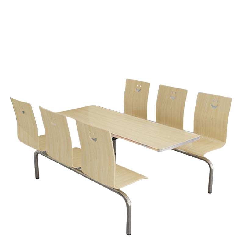 称食堂餐桌六人套