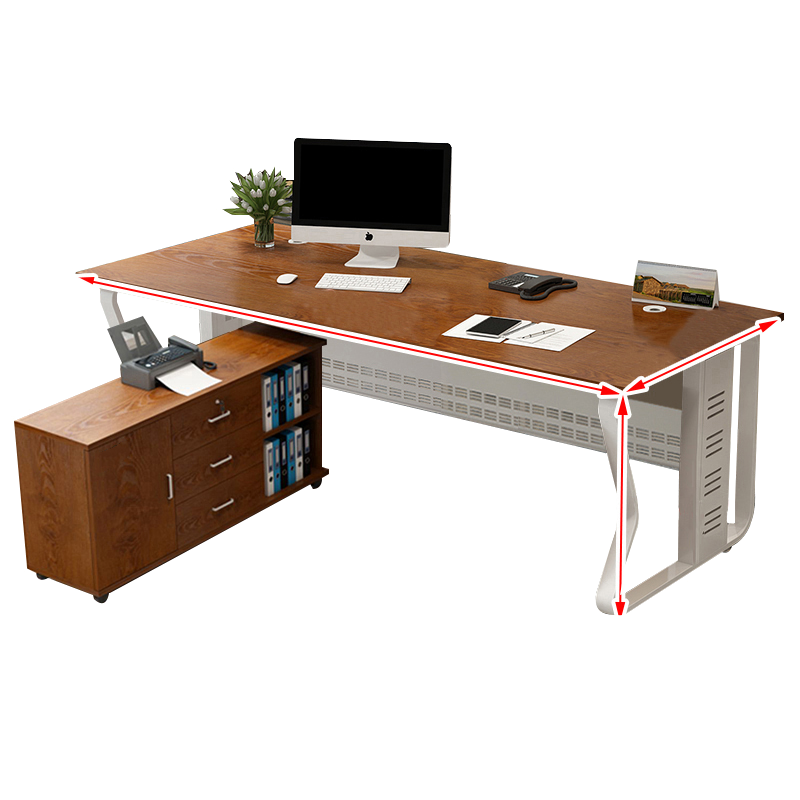上轩成美办公桌含侧柜1.4*0.6m/张