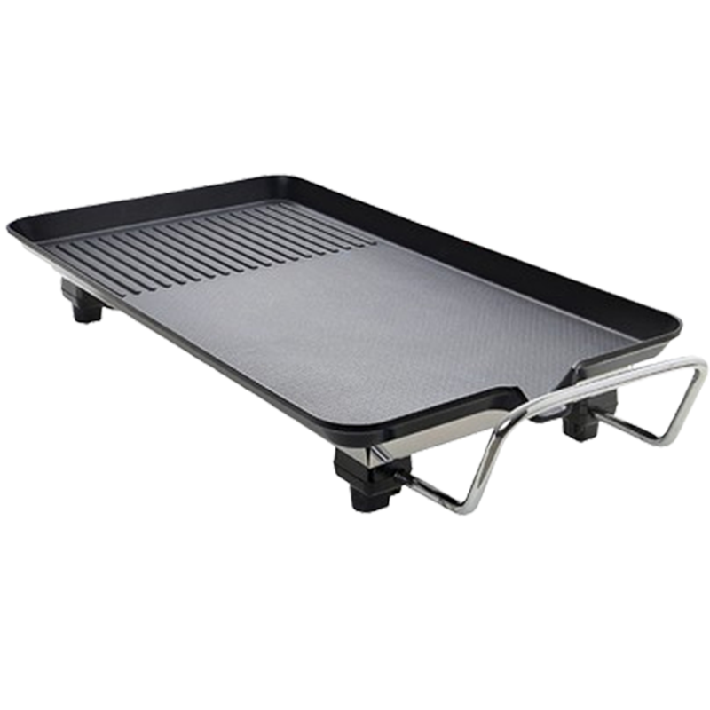 电烧烤炉家用韩式烧烤盘板烤肉盘小烧烤架多功能室内烧烤炉 加厚大号(3-6人)豪华套餐