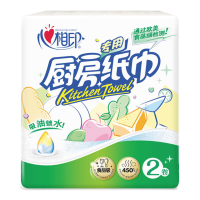 心心相印厨房用卷纸巾吸油锁水家用整箱8卷批实惠装擦油纸擦手纸   4提8卷