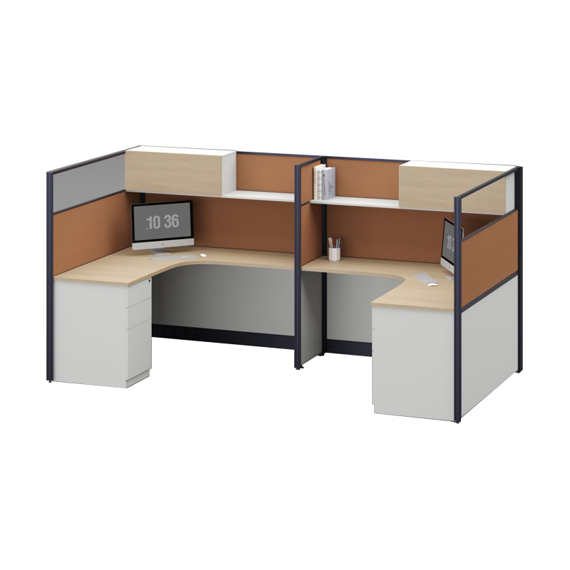 臻远 ZYGW-137屏风工作卡位职员桌办公桌 U型四人位