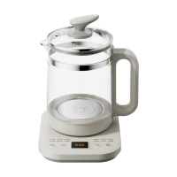 美的(Midea)养生壶MK-YS18P506D办公室1.8升家用多功能煮茶器烧水壶全自动加厚玻璃恒温电热水壶