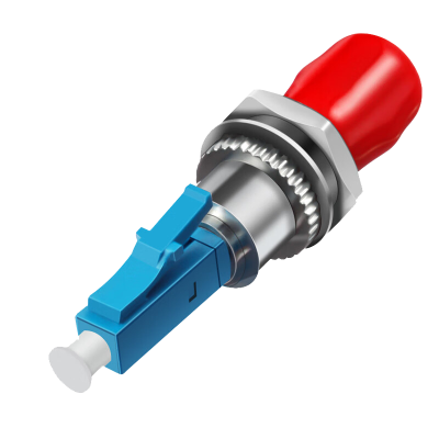澳狒 LC-ST 光纤转接头光纤适配器耦合器阴阳转接法兰盘 LC公转ST母 1个
