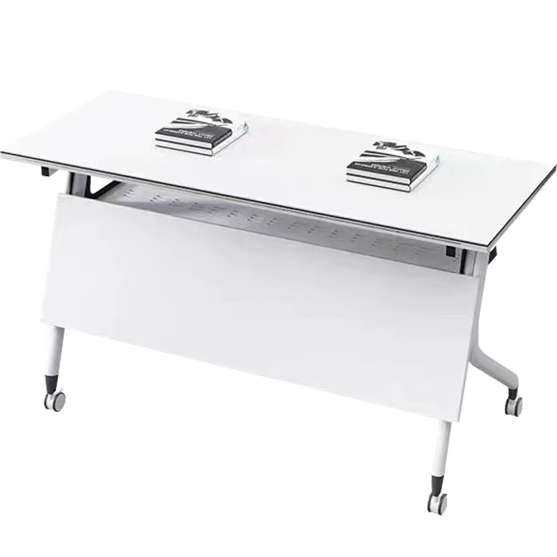 晋舰 折叠桌会议长条桌培训辅导课桌可拼接移动翻板桌 1200*500*750