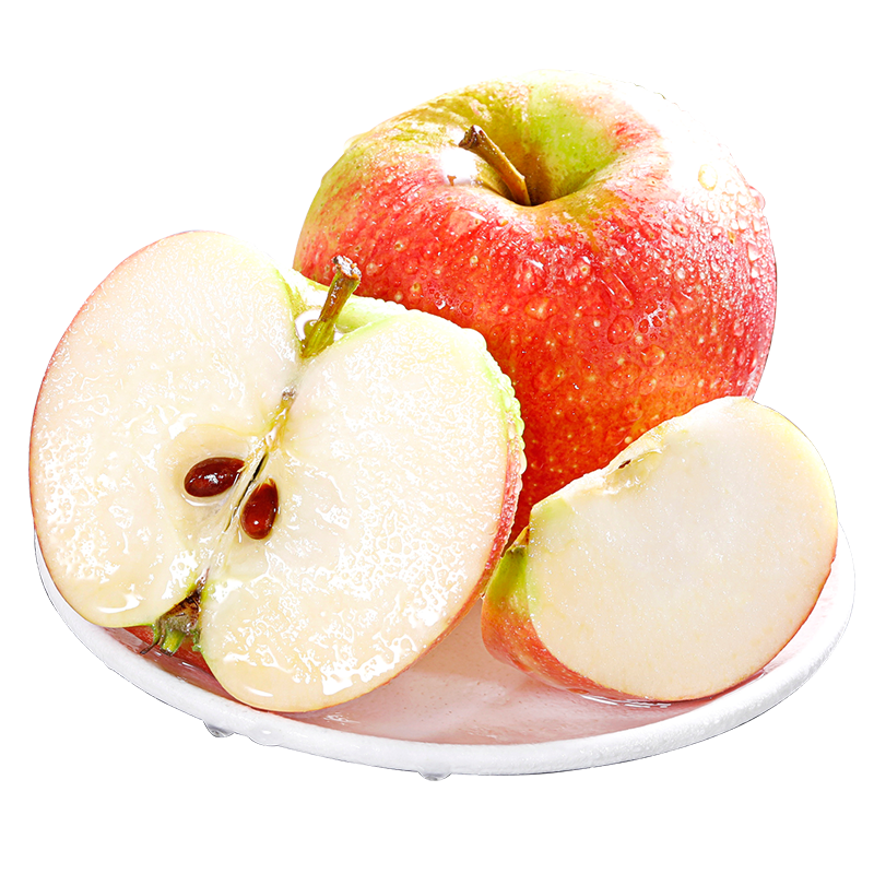 [熊猫鸟]陕西红富士苹果 净重3斤 中果 单果65-75mm 新鲜水果 脆甜爽口 个头均匀