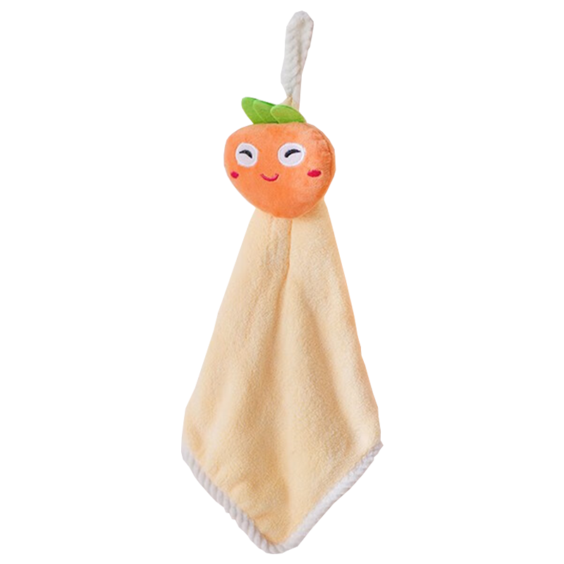 多喜爱擦手巾珊瑚绒面料透气温暖萌宠挂式擦手巾30*30cm