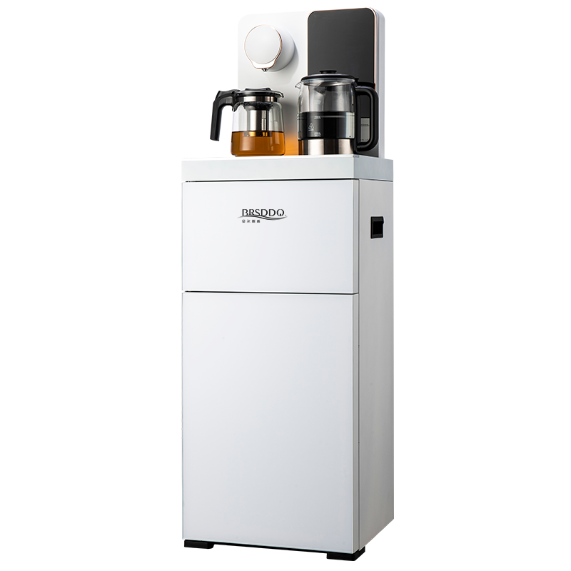 贝尔斯盾(BRSDDQ)茶吧机家用全自动饮水机高端客厅语音智能大型自动上水冷热饮水器下置水桶办公室白色 语音控制- 冷热