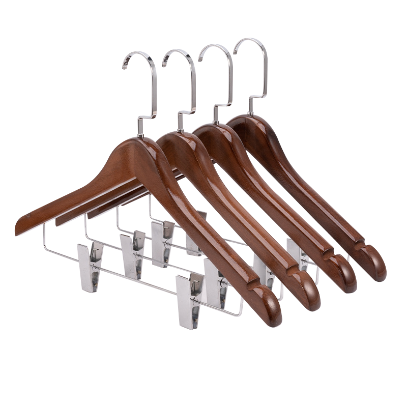 奇桄烁衣架加厚带夹子10个/组