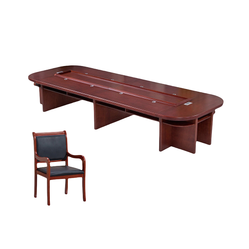 豫庄德油漆会议桌5m+18椅套