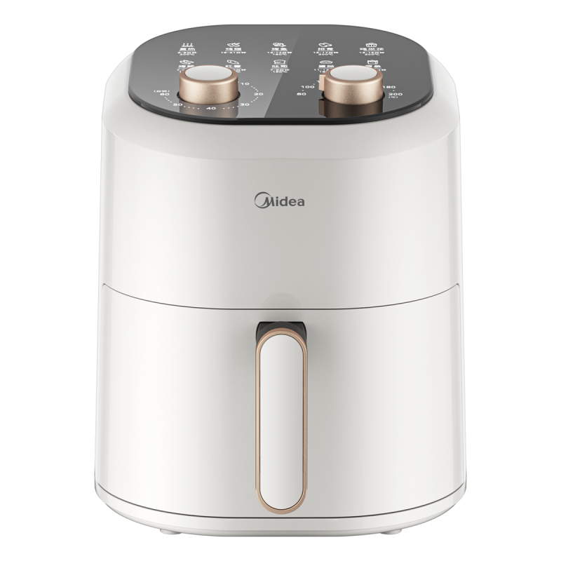 美的空气炸锅KZE4501BD家用4.5升智能大容量免翻面电烤箱电炸锅