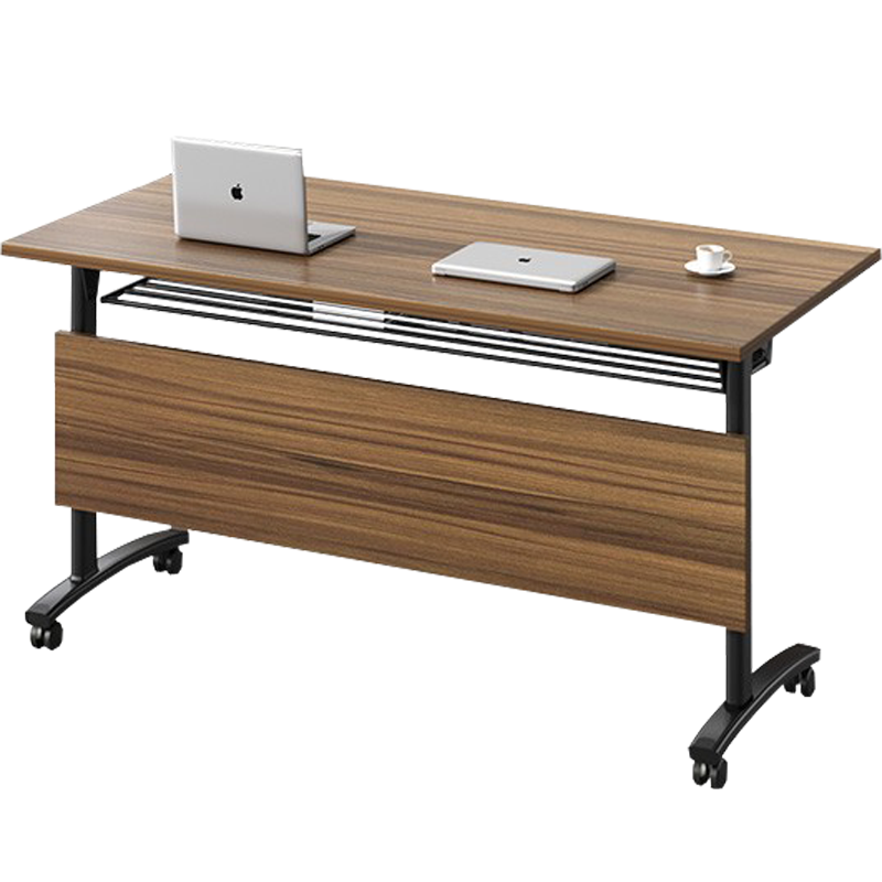 锦北 折叠桌培训桌办公桌可移动拼接会议桌双人长条桌 1400*500*750