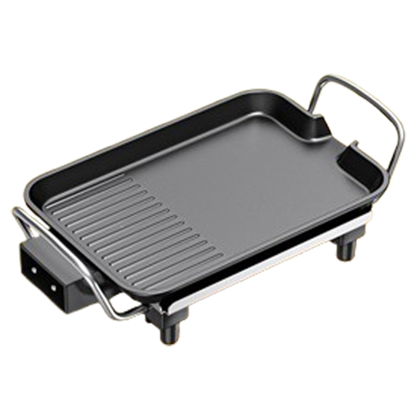 纳丽雅(Naliya)电烧烤炉家用烤肉机涮烤韩式多功能电烤盘火锅室内烤鱼一体锅_家庭用大号3-6人款送10件套60张油纸