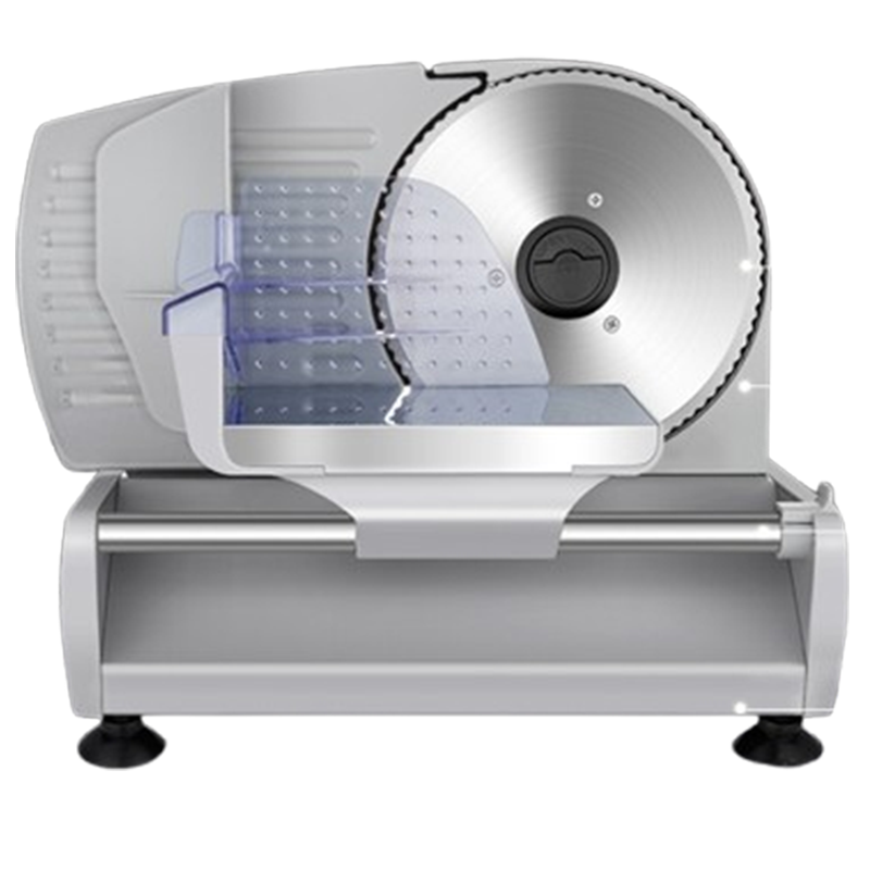 纳丽雅(Naliya)切羊肉卷机家用电动切片机肥牛切肉片机小型冻刨肉切肉机_升级双刀片款-带挡板旋钮1-15mm厚度可调