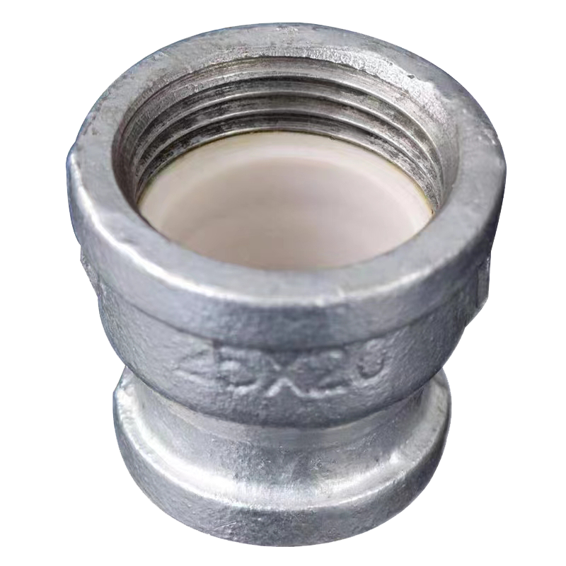 中锦科技 镀锌异径衬塑内丝直接 DN50×32[2寸变1.2寸] 个