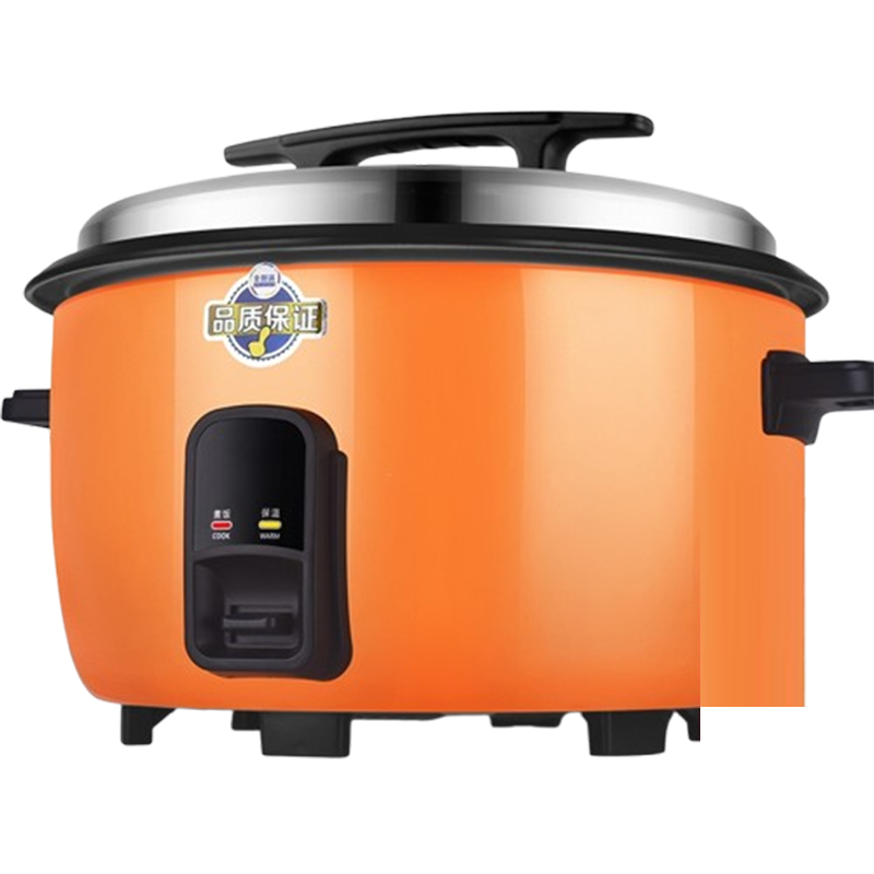 纳丽雅(Naliya)电饭锅商用大容量食堂饭店1520-30人老式超大号电饭煲10升家用_橙色8L煮饭锅8-10人加厚