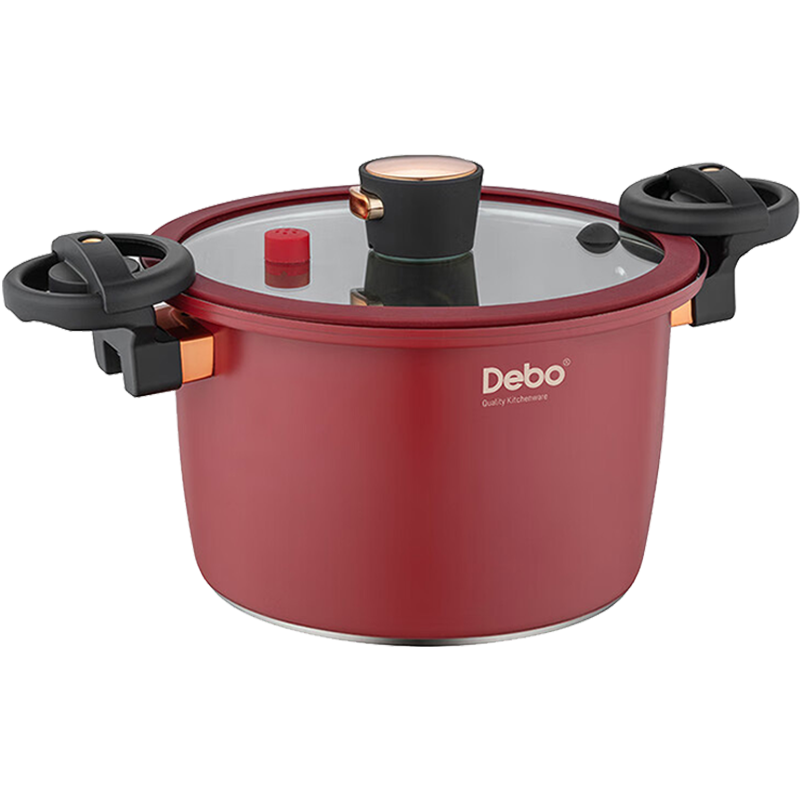 德铂压力锅墨菲特24cm防烫耐腐蚀微压锅DEP-DS306(颜色随机)