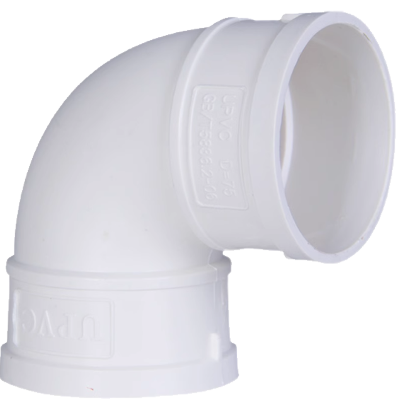 云型巨 PVC排水管弯头90° 110mm 单位:个