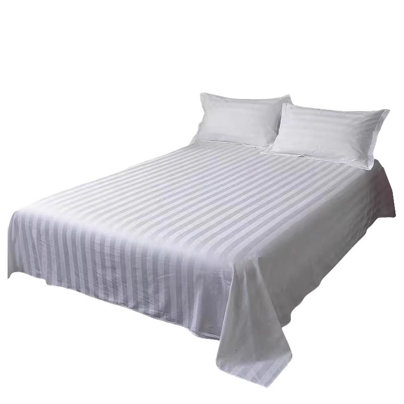 月光妍 40s纯棉缎条床单 160*220cm 条