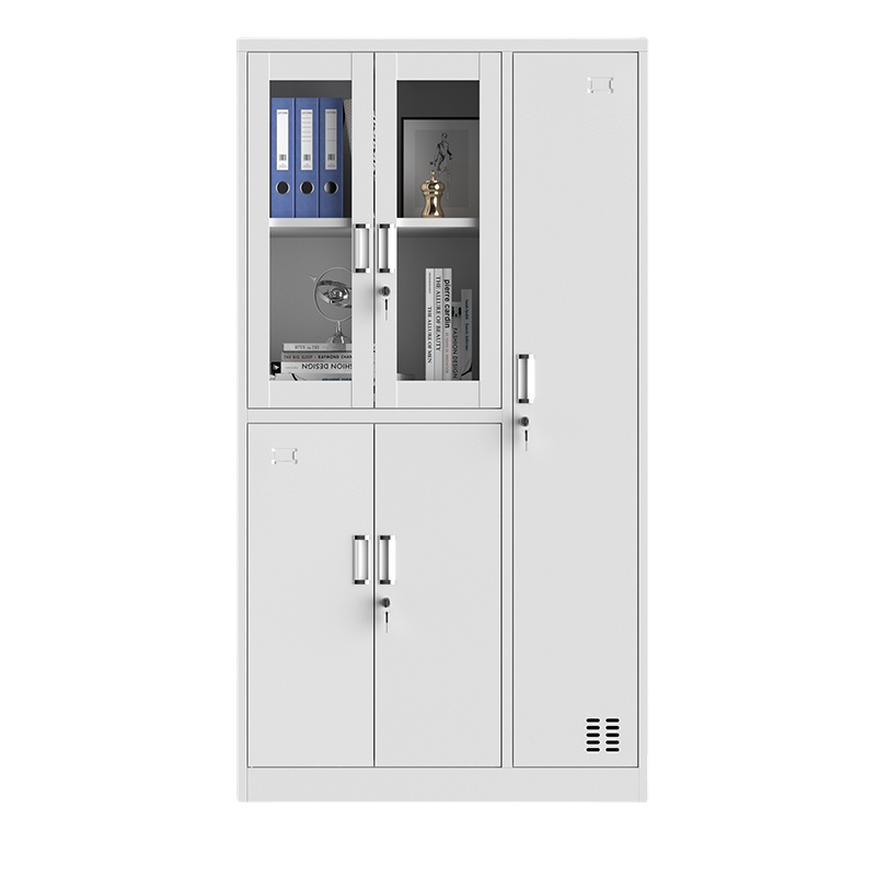 金佑莱更衣柜宿舍储物柜铁皮柜子玻璃文件柜资料柜凭证柜带工具柜 个(玻璃衣柜)