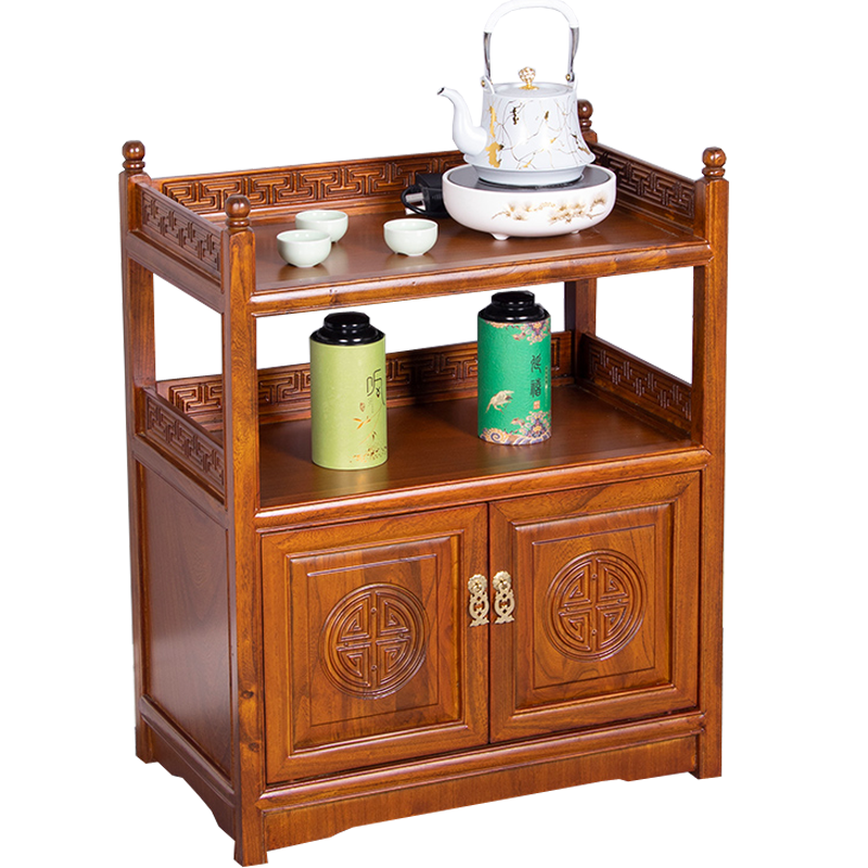 戴劲 茶水柜餐边柜小型沙发边柜储物柜茶叶收纳存放柜木制茶柜 A款