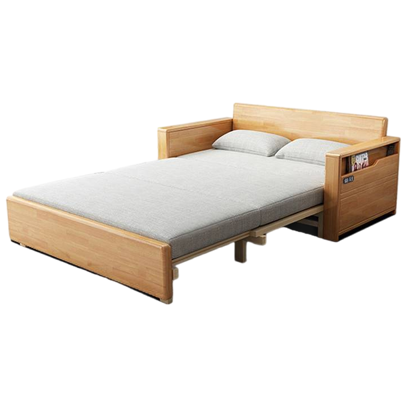 备冠 沙发床 1.8m原木色灰白垫 张