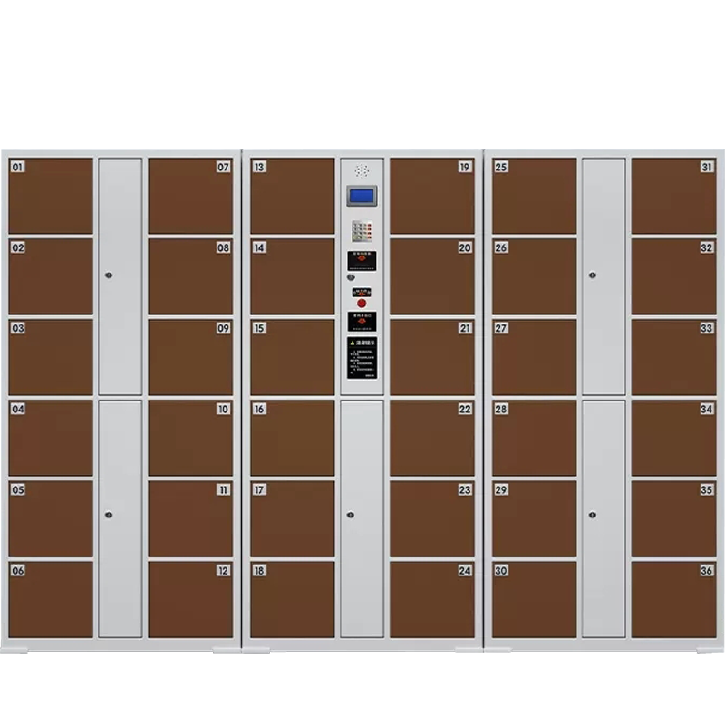 戴劲 电子存包柜商场超市智能物品寄存柜员工衣物储存柜 36门红外条码