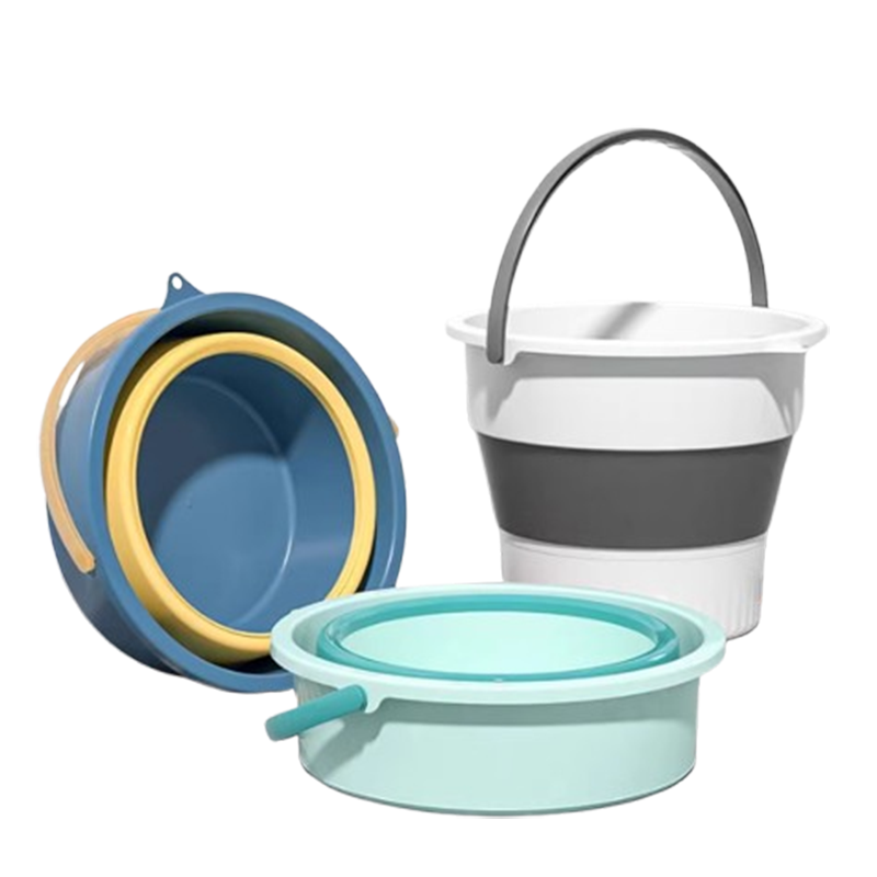 便携式可折叠水桶车载户外加厚小洗车桶车用钓鱼桶旅行家用塑料桶