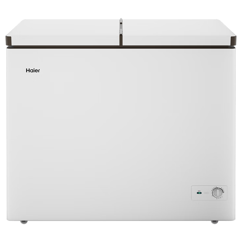 海尔(Haier)卧式冰柜216升冷柜 冷藏冷冻 双温储鲜格局 小巧不占地 家用商用两用冰箱 FCD-216LHSD