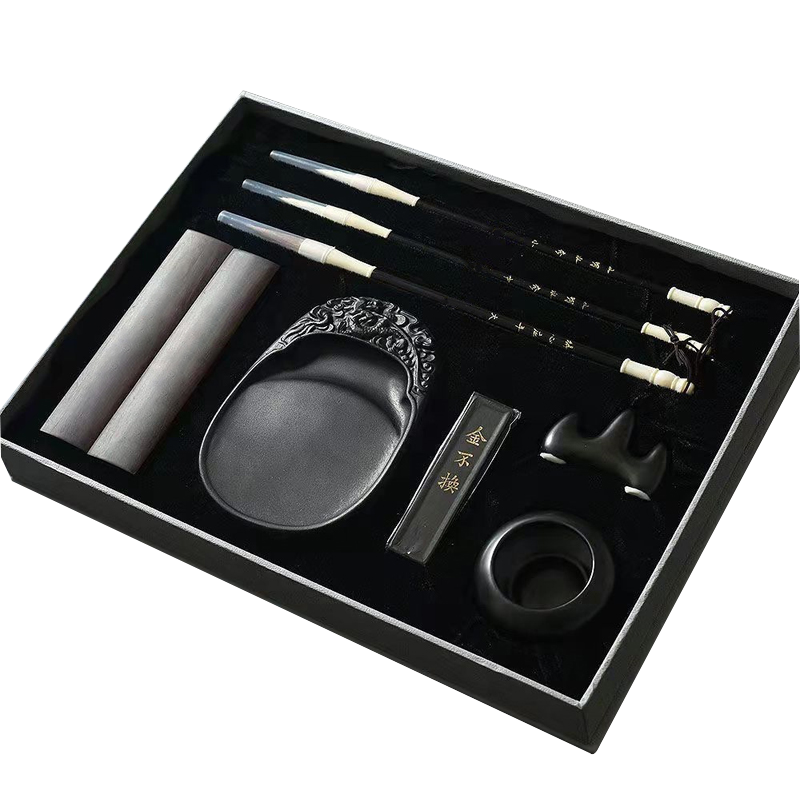 林可思 毛笔礼盒套装 (得心应手)文房四宝 套