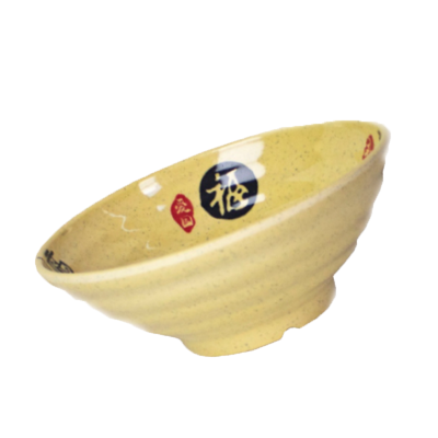 万允 密胺中式螺纹面碗7.5寸/个(7.5寸)