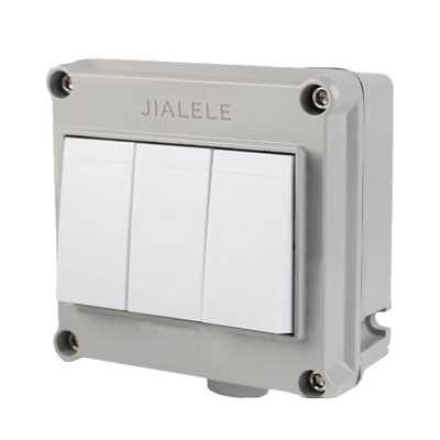 JIALELE 墙壁开关插座 明装 十孔 个