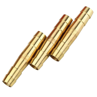 嵩源氧气管直接头 连接器 直通 铜对接头 8mm 个