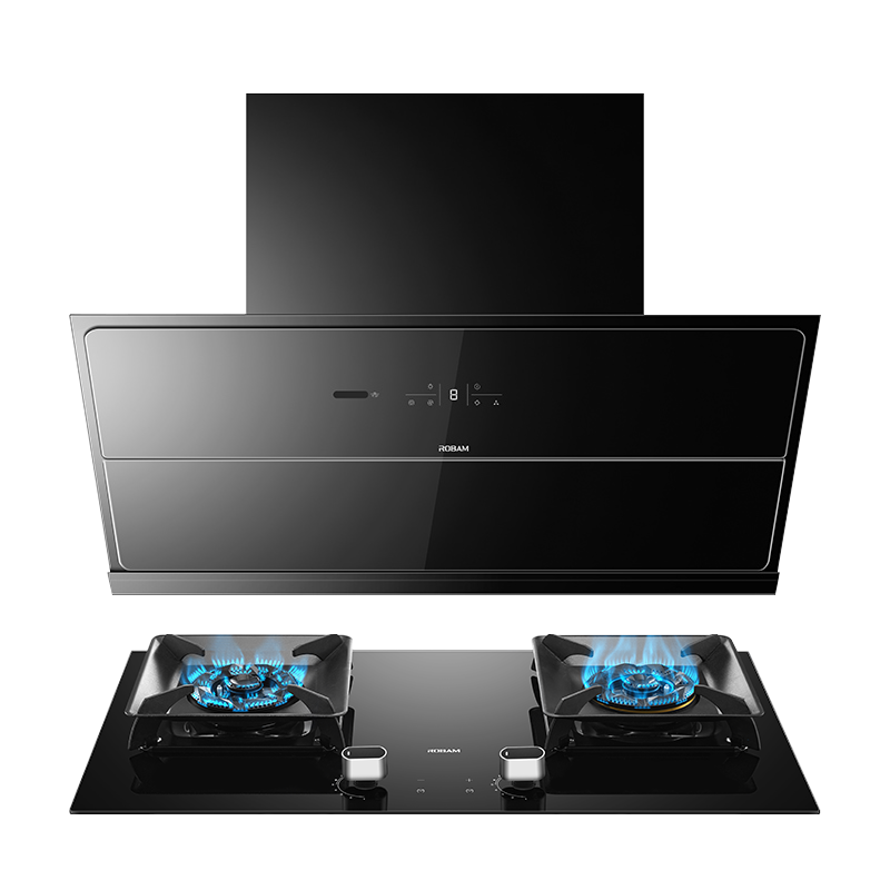 [变频]老板(ROBAM)抽油烟机烟灶套餐两件套侧吸式触控式25立方+5.2kW灶具厨电套装28X6ST+57B8A