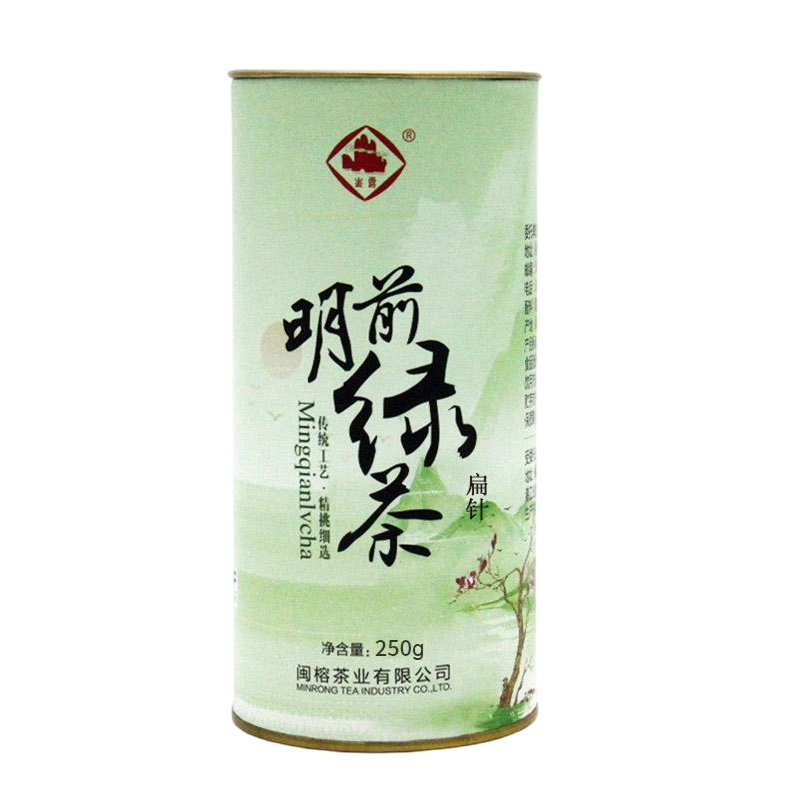 崟露绿茶扁针250克桶