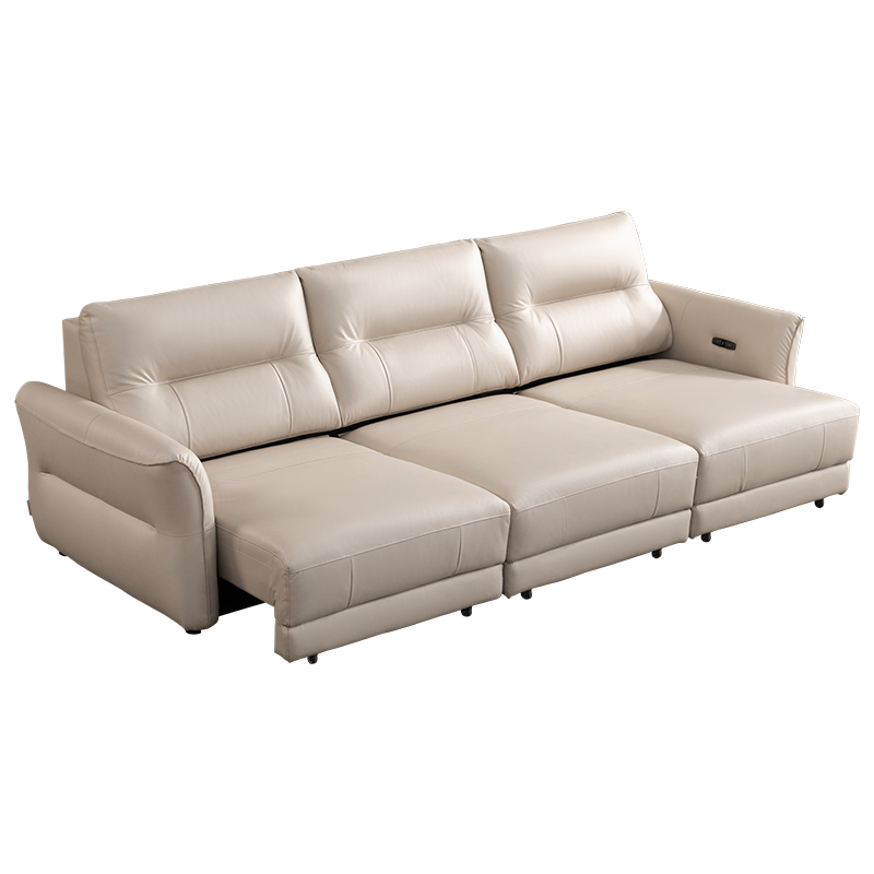 芝華仕(CHEERS)芝华仕头等舱轻法式真皮沙发全电动功能客厅伸缩两用沙发床30286