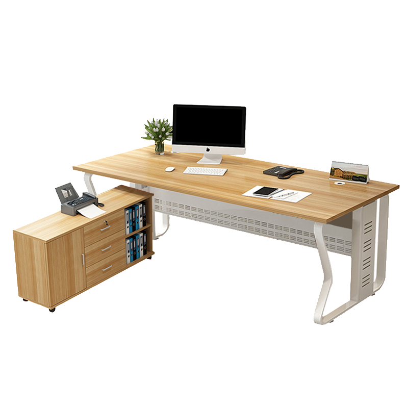 上成禾办公桌含侧柜180*80*75cm/张