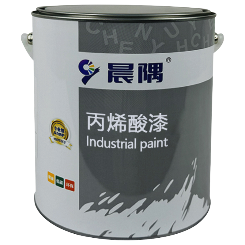 晨隅丙烯酸漆黑4kg/桶