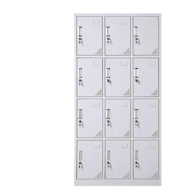 止臣 衣柜 办公家具钢制更衣柜加厚员工更衣柜铁皮储物柜宿舍换衣柜存放柜 十二门