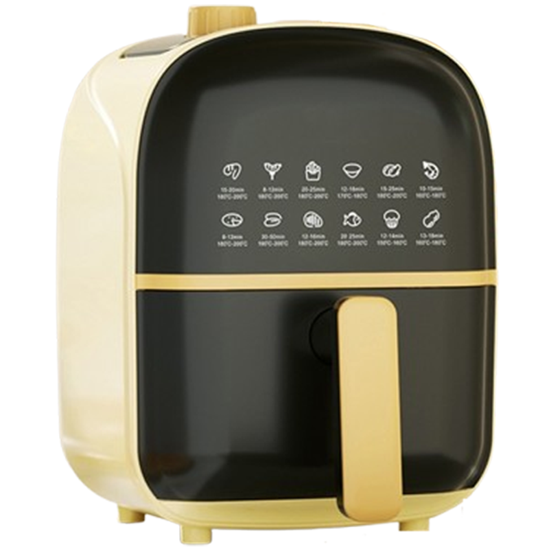 纳丽雅(Naliya)家用空气电炸锅机电烤箱一体多功能自动智能_7L米黄双控调温360度烘烤