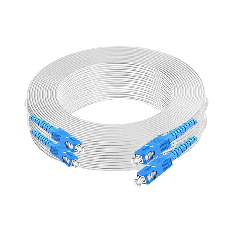 澳狒 光纤皮线/成品皮线带SC接头入户光纤线室内单模皮线光缆跳线 室内单模双芯SC-SC 1根