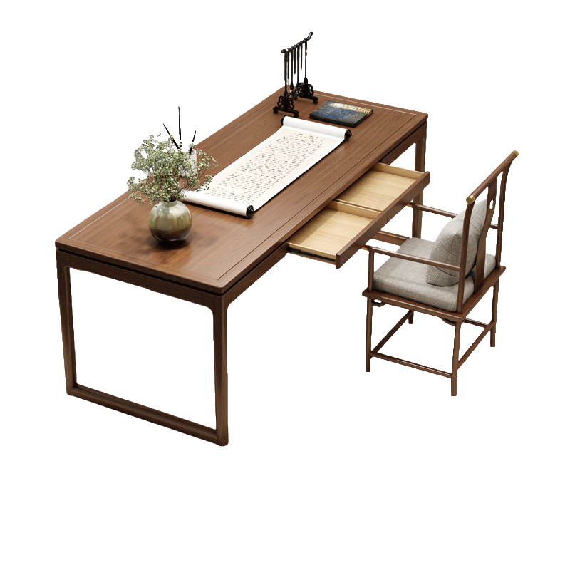 豫庄德书桌1.8m+单椅套
