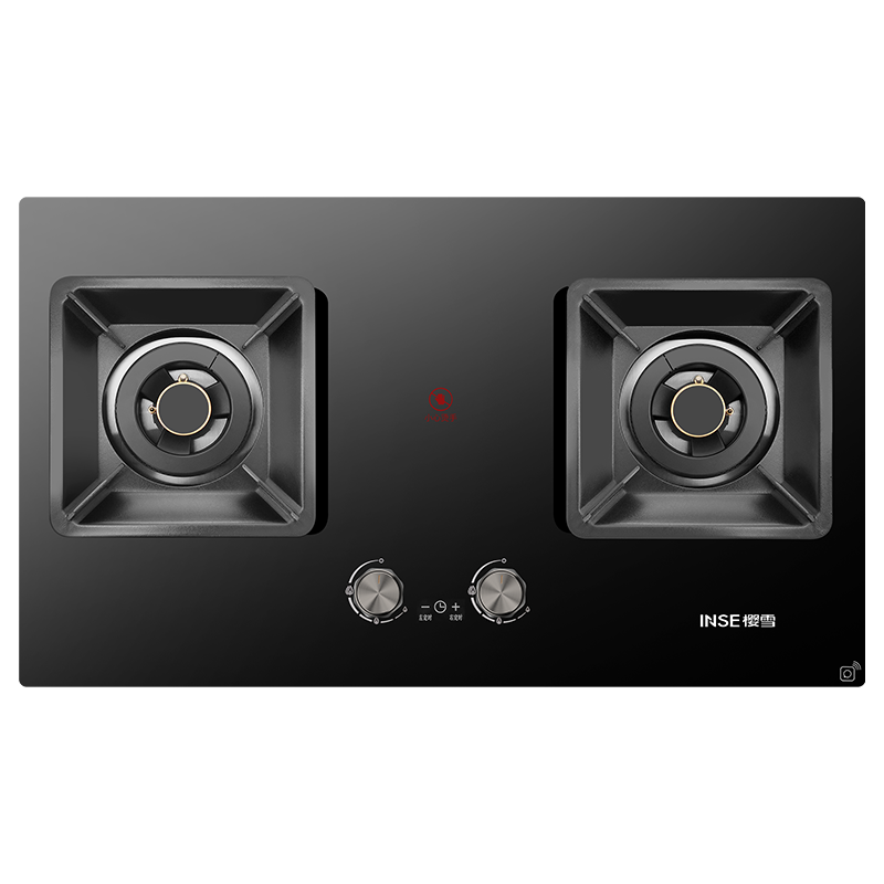 樱雪燃气灶JZT-Q2588(B)W天然气 煤气灶双灶台式嵌入式两用 5.2kW大火力家用聚能猛火定时灶台 天然气