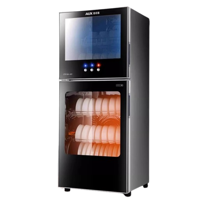 奥克斯(AUX)消毒柜家用小型立式桌面迷你台式双门高温厨房商用消毒碗柜_单门-3层架-高630mm88型高温125度消毒