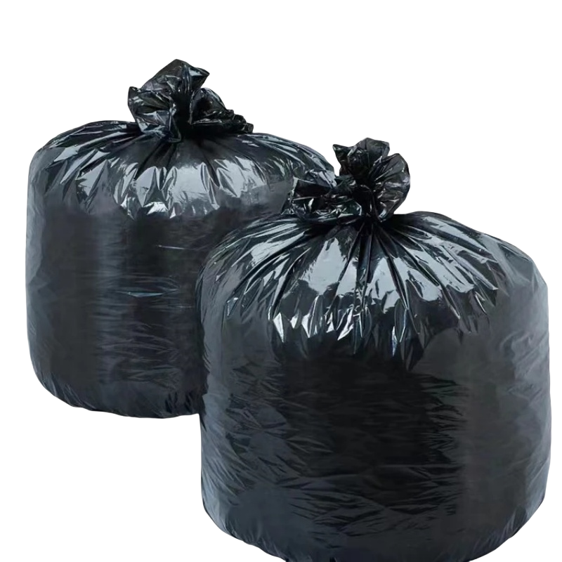 [鑫志友]黑色平口式塑料垃圾袋 加厚/特厚 4丝120*140cm 50个/捆(单位:捆)