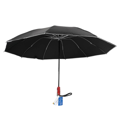 韧知 雨伞 10骨全自动反向-雅致黑 把
