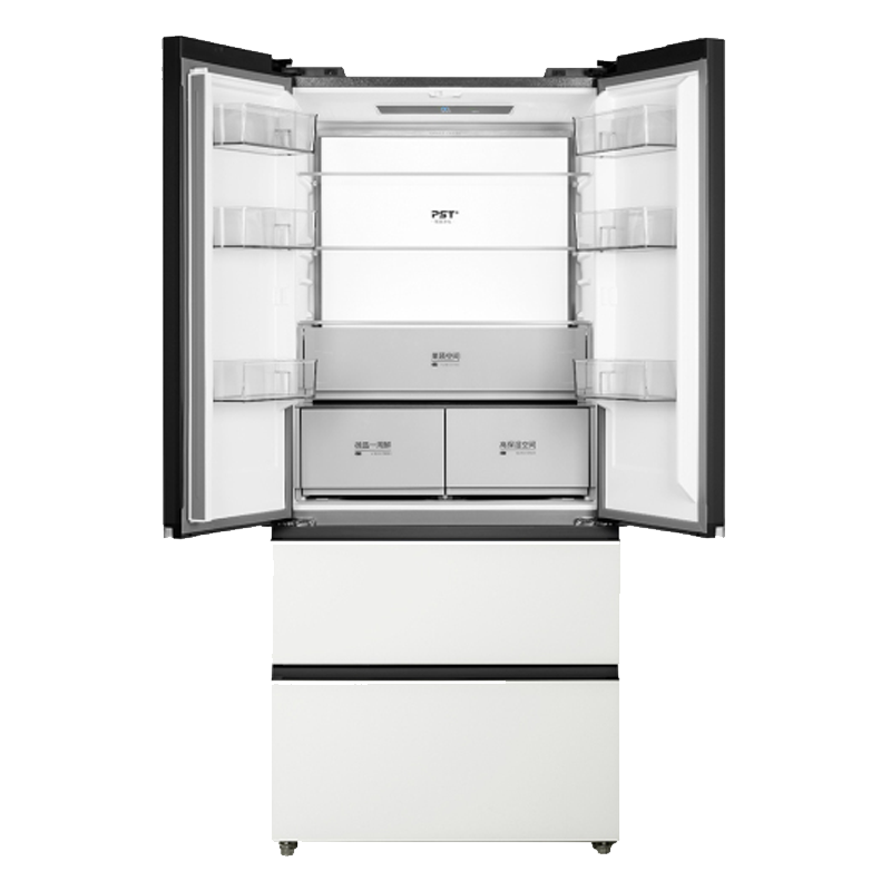 美的冰箱520升微晶一周鲜、PST+智能净化、纯平全嵌 BCD-520WUFGPZM(E) 霜影白