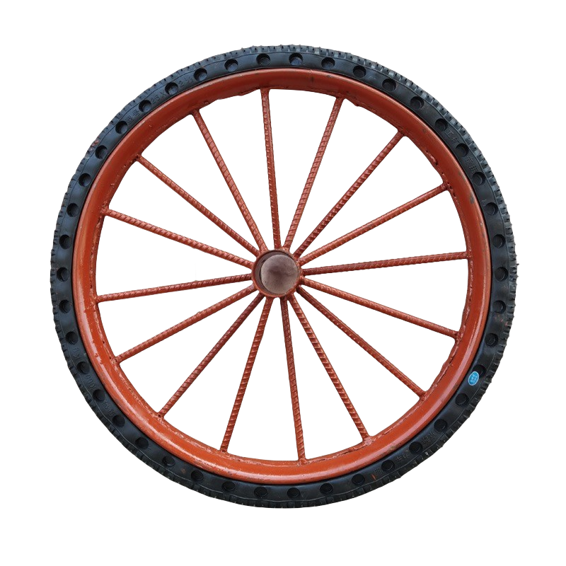 依诺九吉 手推车翻斗车车轮加厚实心轮子板车人力车加固充气轮胎 多型号 件