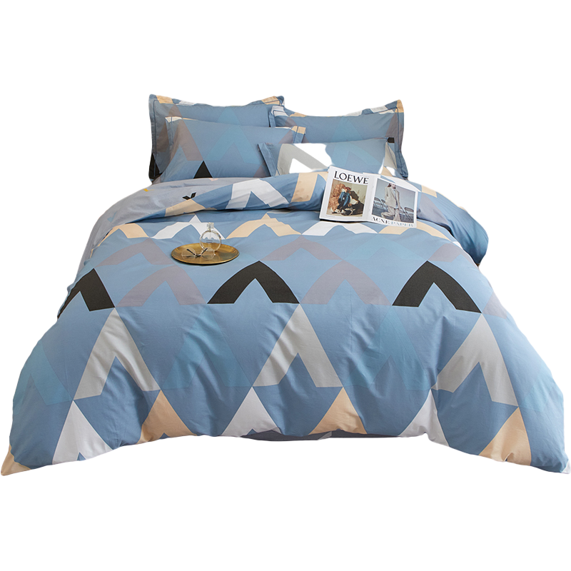 伊伊爱 全棉加密印花四件套