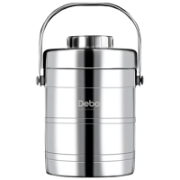德铂提锅2L库克斯不锈钢长效保温防滑耐磨提锅DEP-258