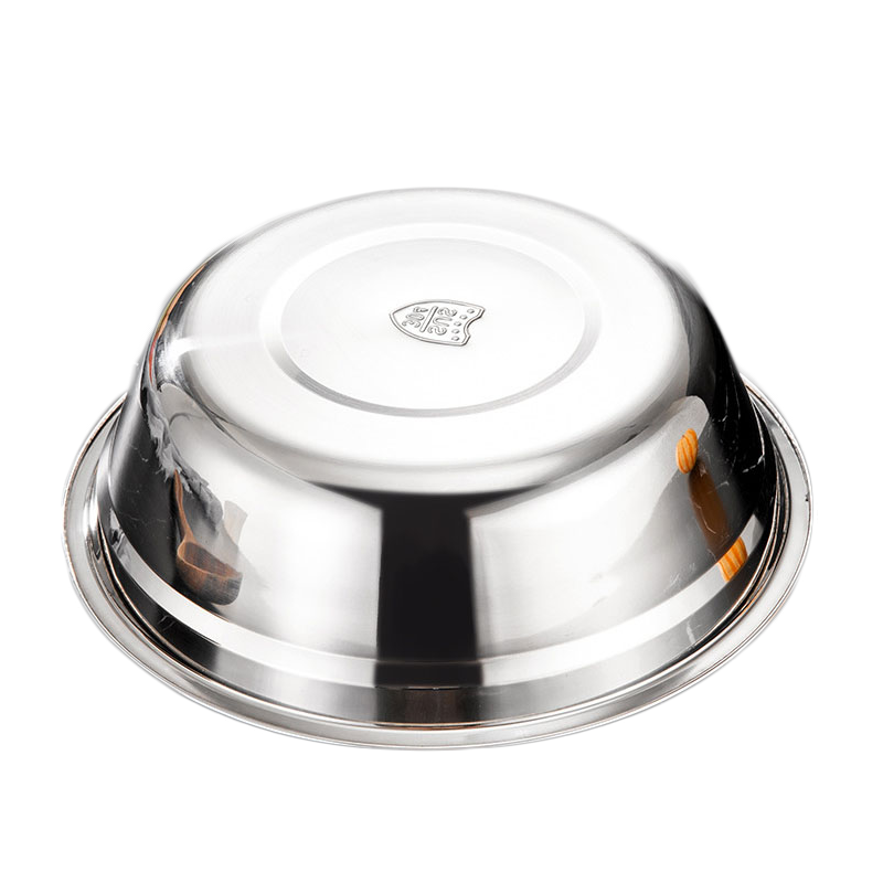 琅柯304不锈钢加厚汤盆 饭盆 08厚 20cm